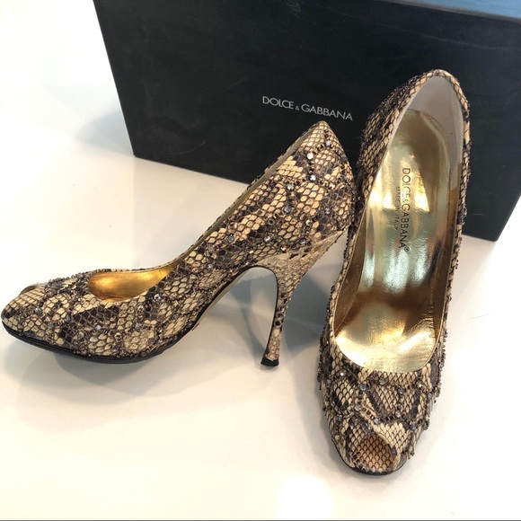 DOLCE & GABBANA Python Heels - Picture 5 of 11